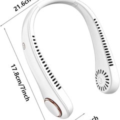 在庫一掃セール‼️ブレードレス ネックファン ポータブル ウェアラブルファン ハンズフリーの画像