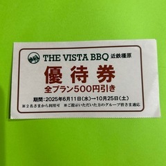 お話中◆近鉄 橿原 屋上BBQ ビアガーデン 割引券の画像