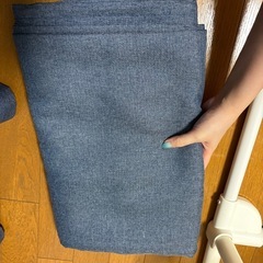 カーテン　紺色　100×200の画像