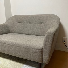 2人掛けソファ　b-company　ブラウングレーの画像