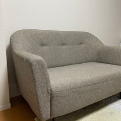 2人掛けソファ　b-company　ブラウングレーの画像