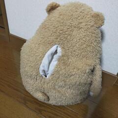 ぬいぐるみ　くま　ティッシュカバーの画像