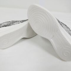 未使用品 ALPHA CUBIC アルファキュービック パイソン柄 スニーカー スリッポン 24.5cm の画像