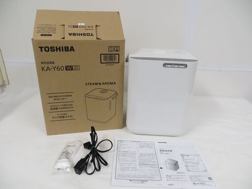 【特別送料無料！】 TOSHIBA 東芝 (リユース 2020年製 KA-Y60 加湿器 ヒーター加熱式 加湿器
