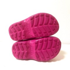 crocs クロックス ピンク レインシューズ 長靴 15.0-15.5cm 女の子 子供用 レインブーツ キッズ ブーツ 靴の画像
