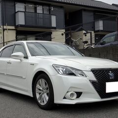 車検満タン 27年式 クラウンハイブリッド アスリートS 実走行 HDDナビ フルセグTV Bluetooth バックモニター スマートキー シートヒーター クルコン HID ETCの画像