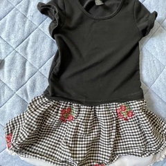 セーラー襟 ネイビー ワンピース　5T, 5才用,サイズ105〜110の画像