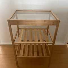美品✨IKEA ネスナ　大きいサイズ　竹　ガラス