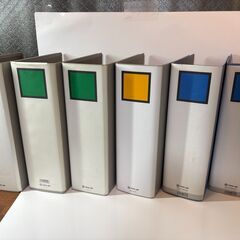 A4リング式ファイル 21冊&クリアファイル５冊＆名刺フォルダ４冊の画像
