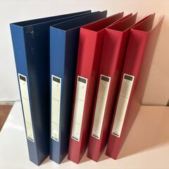 A4リング式ファイル 21冊&クリアファイル５冊＆名刺フォルダ４冊の画像