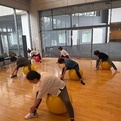 【さいたま市北区プラザノース】バランスボールで疲れにくい体づくりの画像