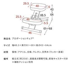【交渉中】宮武製作所 プロポーションチェア(ダークブラック) MIYATAKE CH-DBR88W_BK 姿勢矯正　腰痛改善の画像