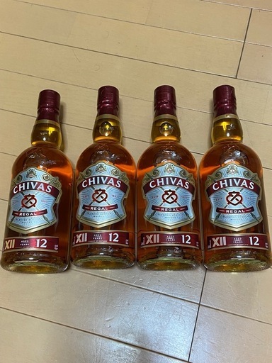 新品　CHIVAS１２REGAL (モルトグレーンウィスキー) 4本セット　①