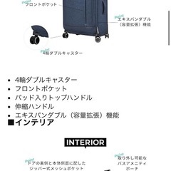28インチ　大型スーツケースの画像
