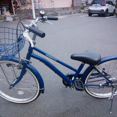 20インチ　ネイビー　子供自転車　LEDライトの画像