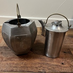 希少珍品 中国　急須　茶器　酒器　熱燗　錫製　亀　龍　レトロの画像