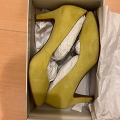 enchanted エンチャンテッド　パンプス スエード  イエローの画像