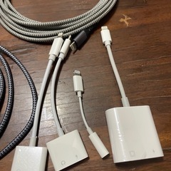 iPhone用ライトニング　オーディオケーブル各種　まとめての画像