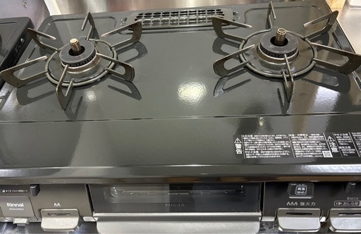 リンナイ ガステーブルコンロ 2019年製／グリル未使用／プロパンガス用
