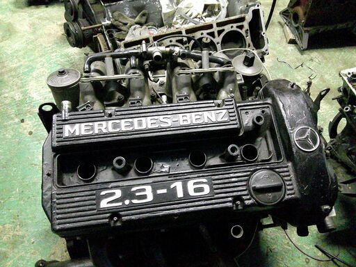 MB-190E-23-16Vコスワースエンジン販売-インジェクション及び純正たこ足付販売