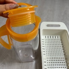 キッチン用品　生活用品　お茶ポット　水切り　食器置き　キッチン用品　ザル　の画像