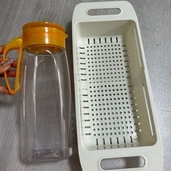 キッチン用品　生活用品　お茶ポット　水切り　食器置き　キッチン用品　ザル　の画像