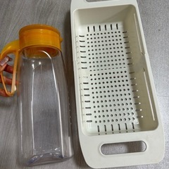 キッチン用品　生活用品　お茶ポット　水切り　食器置き　キッチン用品　ザル　の画像