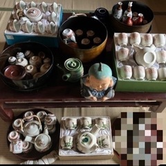 九谷焼の茶器セット(各
