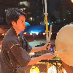 盆太鼓叩きます。