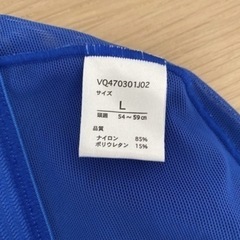 【水泳授業で2回使用の超美品】スイミングキャップ 水泳帽子 Lサイズ 正規のスポーツ店で購入した物②の画像