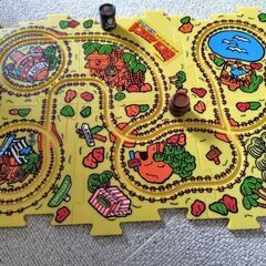 プルタブカー付き絵本とパズルコースセットの画像