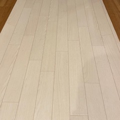 【美品】大判フローリングシート　白