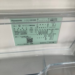 パナソニック製　冷蔵庫　2020製の画像