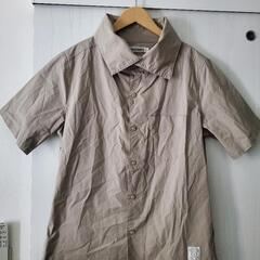 物々交換　メンズ　ベージュシャツ　Sサイズ