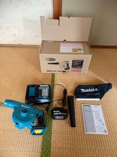 マキタ　ブロワー　18Ｖ　充電器バッテリー付き　UB182DRF