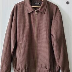 【Mサイズ】メンズ　ブラウン×青　ジャケット