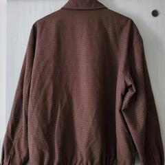 【Mサイズ】メンズ　ブラウン×青　ジャケットの画像
