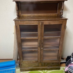 レトロ モールガラスキャビネット
