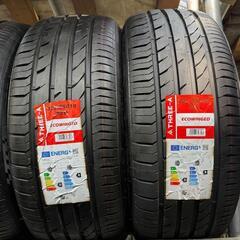 🌞225/55R18⭐工賃込み！新品未使用！LBX、センチュリー、ZR-V、エクストレイル、エルグランド、スカイラインクロスオーバー、ステージア、RVR、アウトランダー、エクリプス、デリカD:5、クロストレック、XV、フォレスター、レイバック、BMW5シリーズ、iX1、アウディA6、プジョー3008、5008、ジープチェロキー、レネゲート等に！THREE-A製サマータイヤ入荷しました🌞の画像