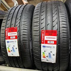 🌞225/55R18⭐工賃込み！新品未使用！LBX、センチュリー、ZR-V、エクストレイル、エルグランド、スカイラインクロスオーバー、ステージア、RVR、アウトランダー、エクリプス、デリカD:5、クロストレック、XV、フォレスター、レイバック、BMW5シリーズ、iX1、アウディA6、プジョー3008、5008、ジープチェロキー、レネゲート等に！THREE-A製サマータイヤ入荷しました🌞の画像