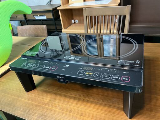 【2023年製】IHクッキングヒーター（2口）YAMAZEN（商品番号：10884）