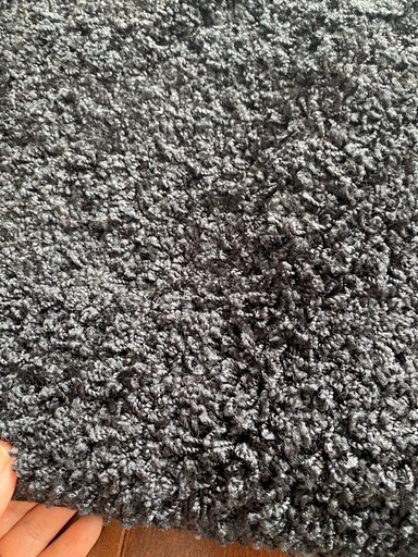 ラグマット　200×200 ブラック　絨毯