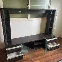 テレビ台ゲート型50インチ大 型テレビ対応 収納家具 テレビ台の画像