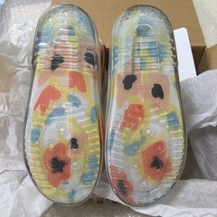 新品　17cm BREEZE ブリーズ　花柄　長靴の画像