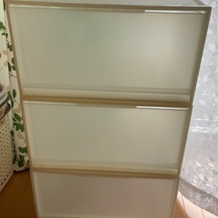 収納ケース　横長　3段