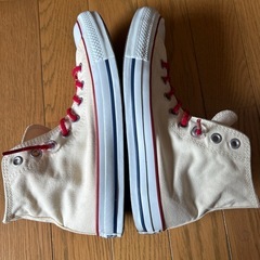 CONVERSE（コンバース）オールスター （26cm） アイボリーハイカットの画像