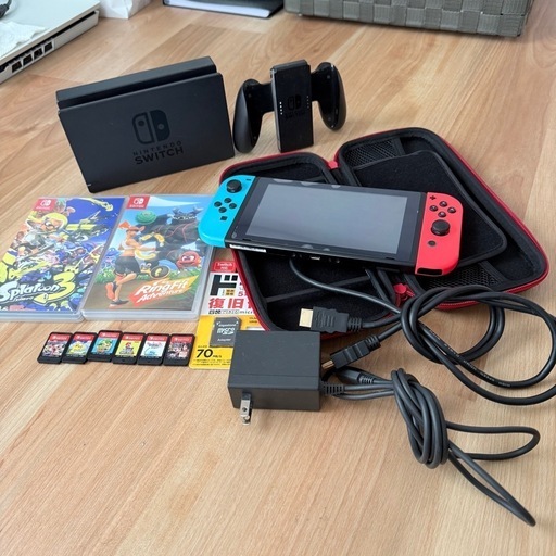 ニンテンドーSwitch本体&ソフト8本⭐︎中古⭐︎写真のもののみ