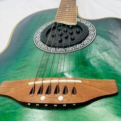 【❗️✨練習用に✨❗️】ジャンク扱い🎸ANBOY REGALO アコースティックギター グリーンカラー カッタウェイモデル 美品✨の画像