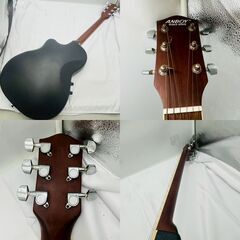 【❗️✨練習用に✨❗️】ジャンク扱い🎸ANBOY REGALO アコースティックギター グリーンカラー カッタウェイモデル 美品✨の画像