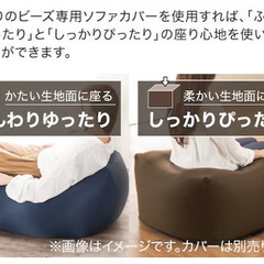 ビーズソファ 大 本体(Nストレッチ)購入時7,407円（税抜）の画像
